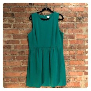 Green pointe J. Crew Dress